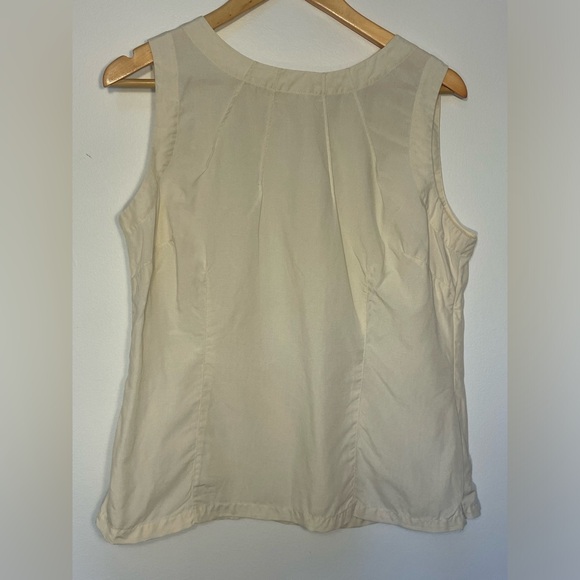 NEXT Women’s Sleeveless Cream Top Natural Material Size 16 Minimalist - Picture 1 of 11